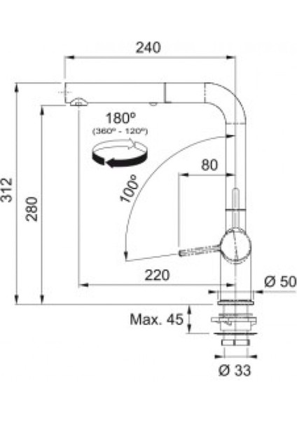 115.0653.505-FRANKE Active Twist Doccia Krom Armatür