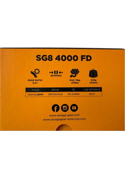 Sg8 4000 Fd 10+1bb Spin Olta Makinesi fırsatları