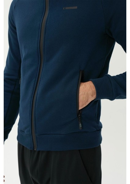 Erkek Lacivert Tam Fermuarlı Sweatshirt 2419002 fiyatları