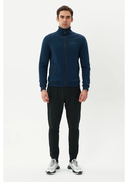Erkek Lacivert Tam Fermuarlı Sweatshirt 2419002 modelleri
