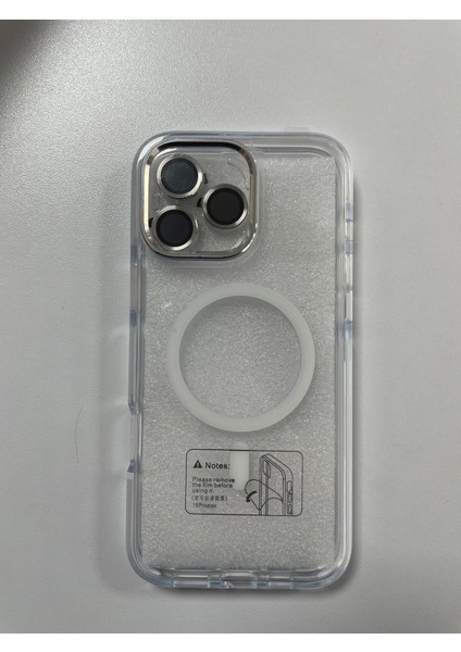 Apple Iphone 16 Pro Max Uyumlu Magsafe Destekli ve Lensli Telefon Kılıfı