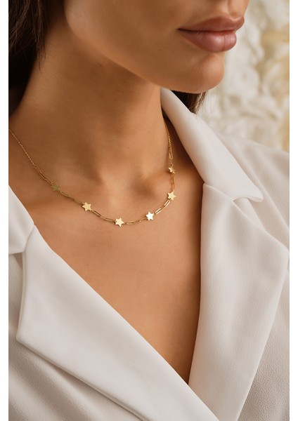 14 Ayar Altın Yıldız Ataç Kolye fiyatları