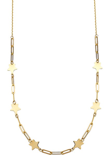 14 Ayar Altın Yıldız Ataç Kolye fırsatları