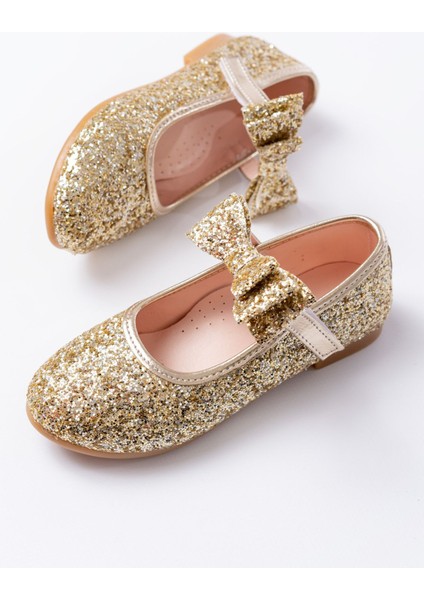 Kız Çocuk Babet Sedef Renkli Kaydırmaz Tabanlı Suni Deri 1-4 cm Topuk ile Şık Tasarım fiyatları