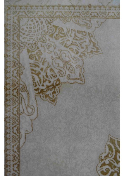 Bambu Iplikten Dokuma Parlak Tuşeli Krem Renk Halı (80 x 125 cm ) modelleri