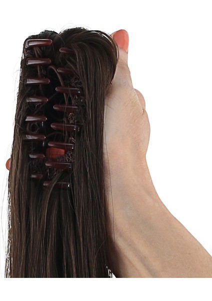 Tokalı Dalgalı At Kuyruğu / Açık Kahve fırsatları