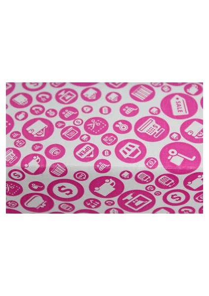 15,5X11X7,5 cm Pembe Alışveriş Desenli Kutu