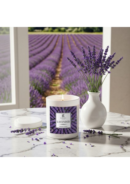 Lavanta Konseptli Kokulu Mum fiyatları