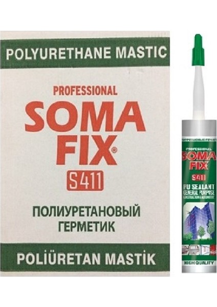 12 Adet 280 ml Gri Poliüretan Mastik Dış Cephe Oto Cam Kaporta Pu Mastik Yapıştırıcısı