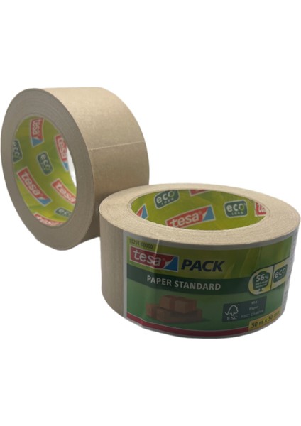 58291 Ecologo Paper Kraft Koli Bandı 50 mm x 50 Metre fiyatları