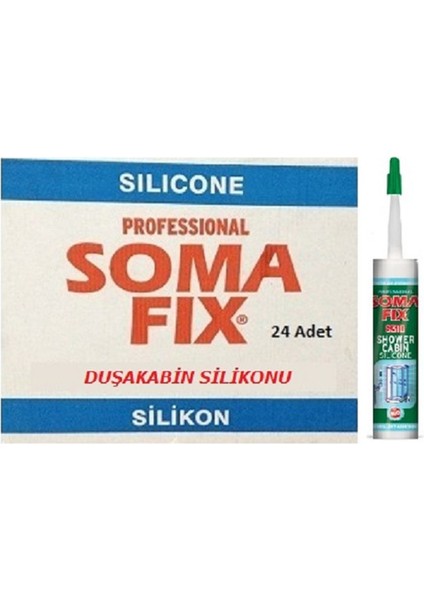 24 Adet Şeffaf Duşakabin Silikonu