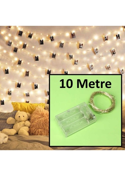 10 Metre Gün Işığı Peri LED Tel LED Pilli Animasyonlu