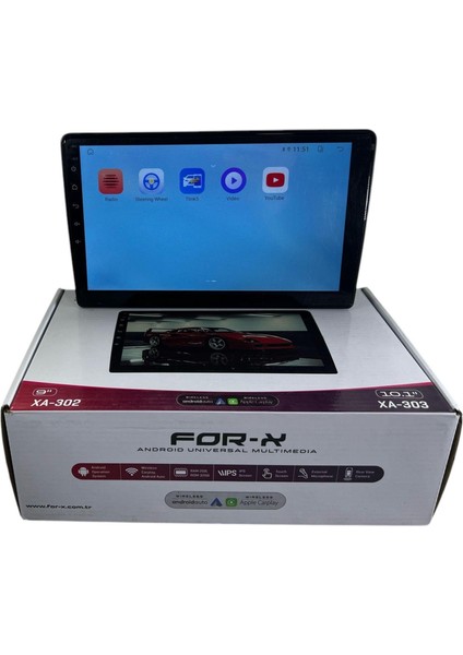 Tüm Araçlara Uygun Tek Din 9'' Forx 2-32 Yeni Seri Işlemcili Pro Oem Multimedia