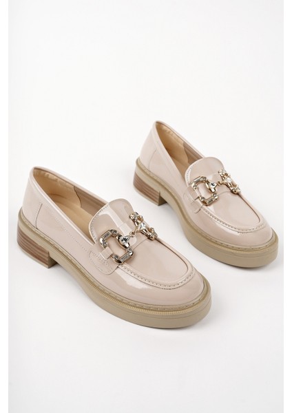 Carmenta Kadın Loafer Kalın Taban Tokalı Günlük Casual Makosen Ayakkabı fiyatları