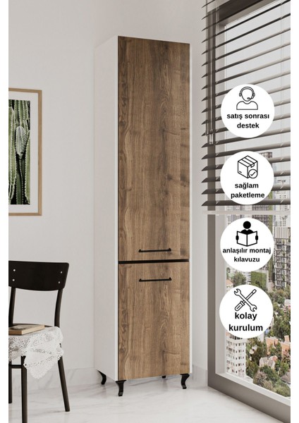Kombi Dolabı 208 cm Boy Dolabı Kombi