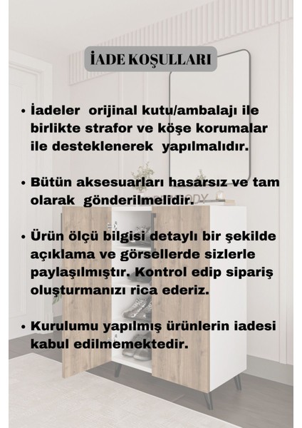 Ayakkabılık 4 Bölmeli Kulplu Ayakkabılık Çok Amaçlı Dolap