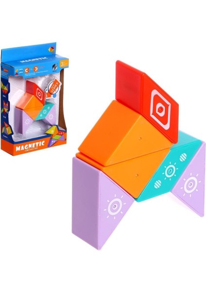 Akıllıelma-Kızılkaya Eğitici Manyetik Bloklar 6pcs KZL-HD373A