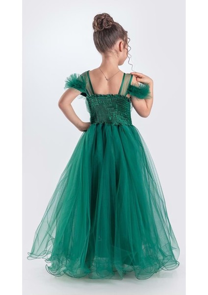 Uzun Etek Kız Çocuk Robası Şifon Abiye M00723 modelleri