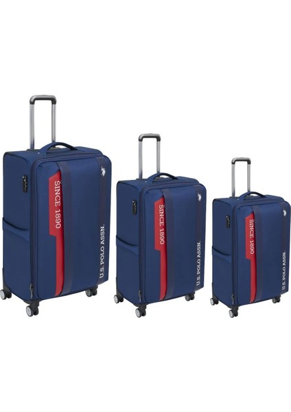 24031-24032 3'Lü Set Ultra Light Hafif Lüx Kumaş Tekerlekli Valiz