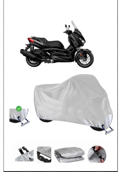 Yamaha X-Max 400 Iron Max Için Kilit Uyumlu Motosiklet Branda, Güvenli, Su Geçirmez Dayanıklı Kumaş