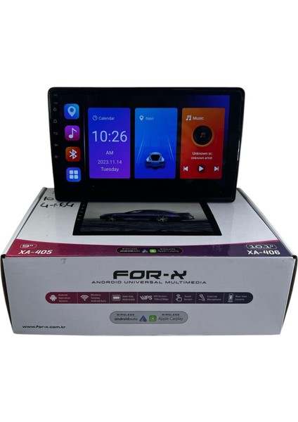 Tüm Araçlara Uygun Tek Din 10'' Forx 4-64 Profesyonel Oem Multimedia