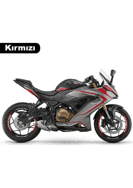 Rks (Qj Motor) Srk 250RR Motosiklet Jant Iç ve Dış Set Sticker Etiket Modeli Kırmızı fiyatları