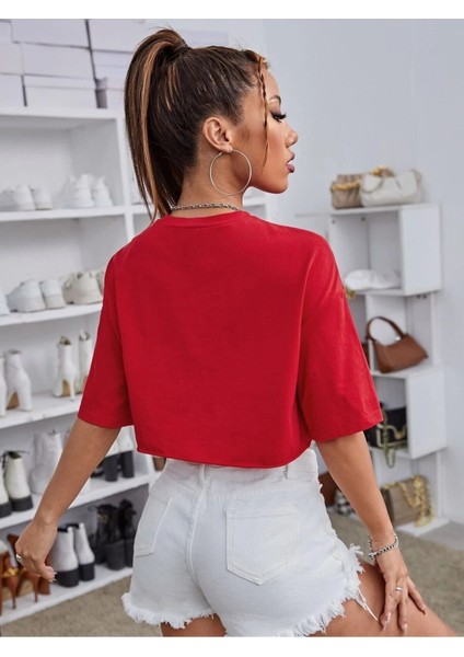 Kadın / Kız Crop Los Angeles Baskılı modelleri