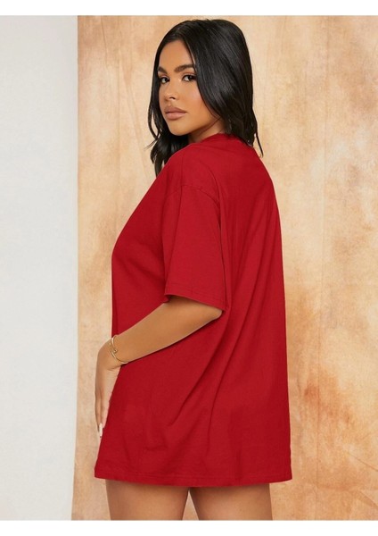 Kadın / Kız Düz Basic Unisex Oversize Salas T-Shirt Boyfriend fiyatları