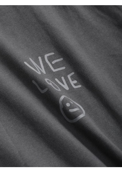 Kadın / Kız We Love Baskılı Oversize T-Shirt fırsatları