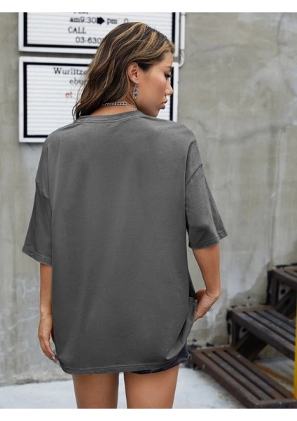 Kadın / Kız Los Angels Baskılı Oversize Salas T-Shirt Boyfriend fiyatları
