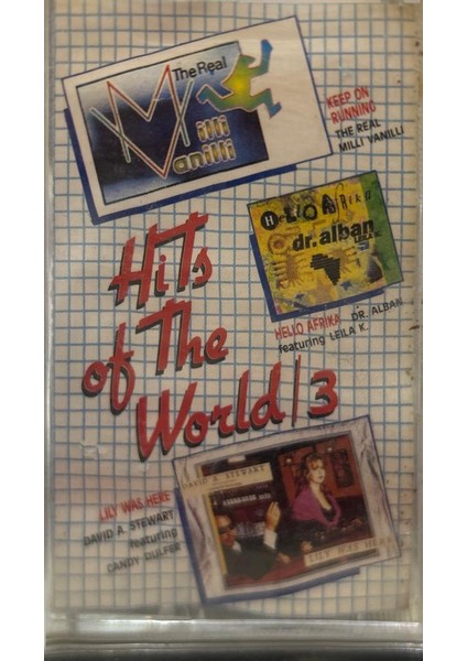 Hits Of The World 3 - Dr. Alban Hello Afrika / Vaya Con Dios / Nah Neh Nah (1991 Baskı Kaset)