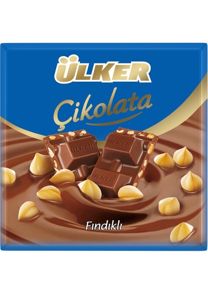 Çikolatalı Fındıklı Kare 60 gr x6 Paket