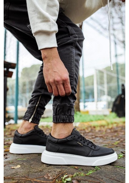 Knack Günlük Ayakkabı 222 Siyah (Beyaz Taban) fiyatları