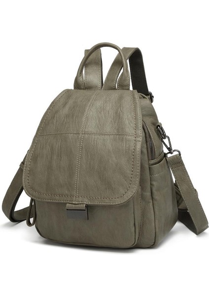 Yıkama Deri Sırt Askılı Kadın Çantası 21-K Barcelona 1908 fırsatları