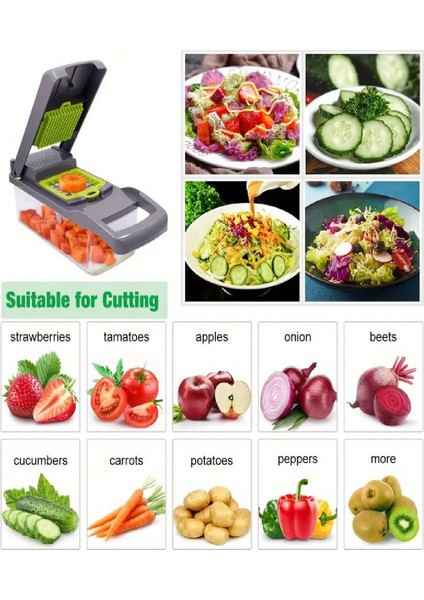 Çok Fonksiyonlu Sebze Doğrayıcı Rende - Vegetable Chopper - Çeyiz Listesi - Çeyiz Seti fırsatları
