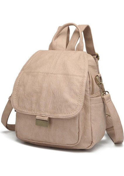 Yıkama Deri Sırt Askılı Kadın Çantası 21-K Barcelona 1908 fırsatları