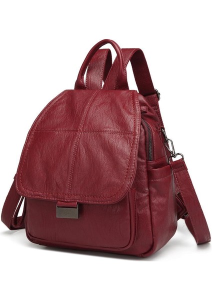 Yıkama Deri Sırt Askılı Kadın Çantası 21-K Barcelona 1908 fırsatları