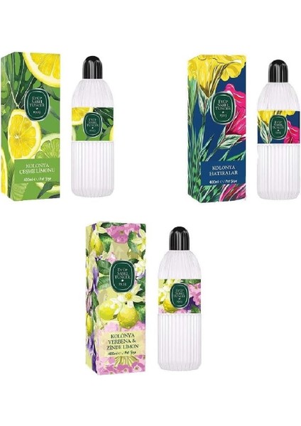 Kolonya Çeşme Limon 400 ml - Verbena & Zinde Limon 400 ml - Hatıralar 400 ml fiyatları