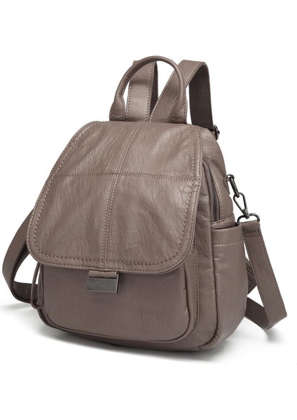 Yıkama Deri Sırt Askılı Kadın Çantası 21-K Barcelona 1908 fırsatları