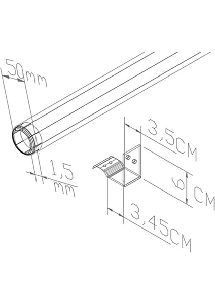 Merdiven Tutamağı 150 cm. Çocuk,Yaşlı ,Engelli Duvar Tutamağı Bronz