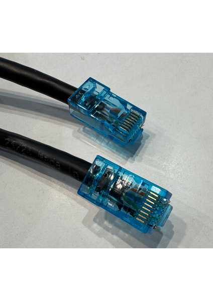 Cat 6 Siyah Kablo Dış/iç Ortam 5 Metre 4X2X23 Awg