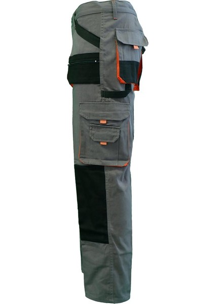 Çok Cepli İş Pantolonu İşlevsel Kullanışlı İnşaat Usta Pantolonu Harman Kumaş