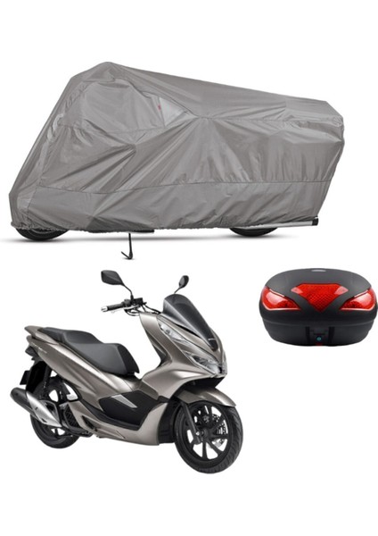 Honda Pcx 125 Arka Çanta Uyumlu Motosiklet Brandası Motor Brandası ()