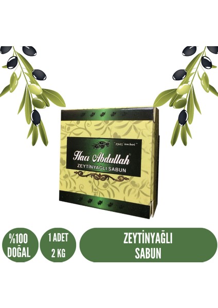 Zeytinyağlı Sabun - 2 kg - 1 Kutu - 1 Adet