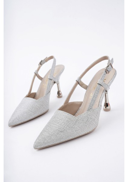 Jesi Sivri Burun Arkası Açık Günlük Klasik Kadın Topuklu Ayakkabı