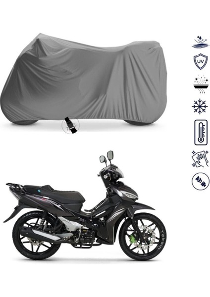 Rks Easy Pro 50 Uyumlu Motosiklet Brandası 4 Mevsim Su Geçirmez Motor Brandası