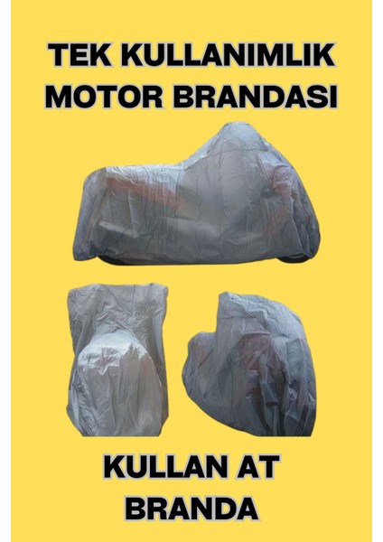 Honda Pcx 125 Arka Çanta Uyumlu Naylon Motosiklet Brandası Motor Brandası (Naylon)