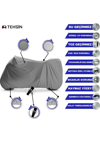 Kuba Cg 100_KM 125-6 Çantalı Motosiklet Brandası 4 Mevsim Su Geçirmez Motor Brandası fiyatları