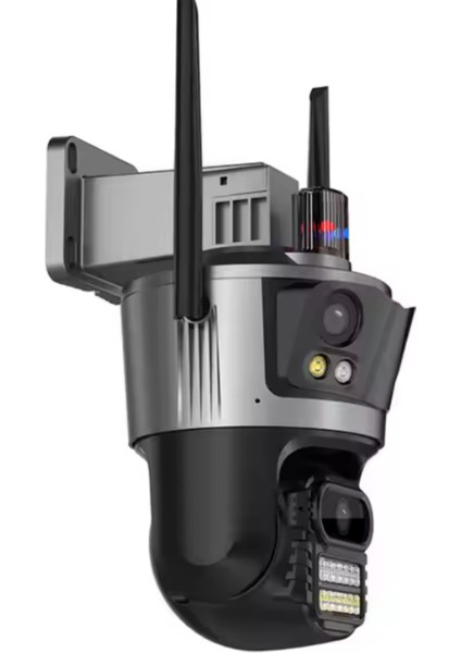 CMR57 Cctv Wifi Ip Dış Mekan Çift Lens Hd 4mp Ptz Rotasyon Güvenlik Su Geçirmez fiyatları
