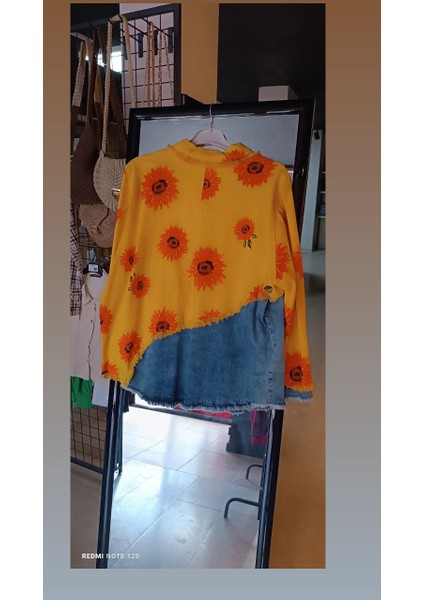 Bonjour Atalay's Butik Büyük Beden Kot Garnili Kadın Ceket fiyatları